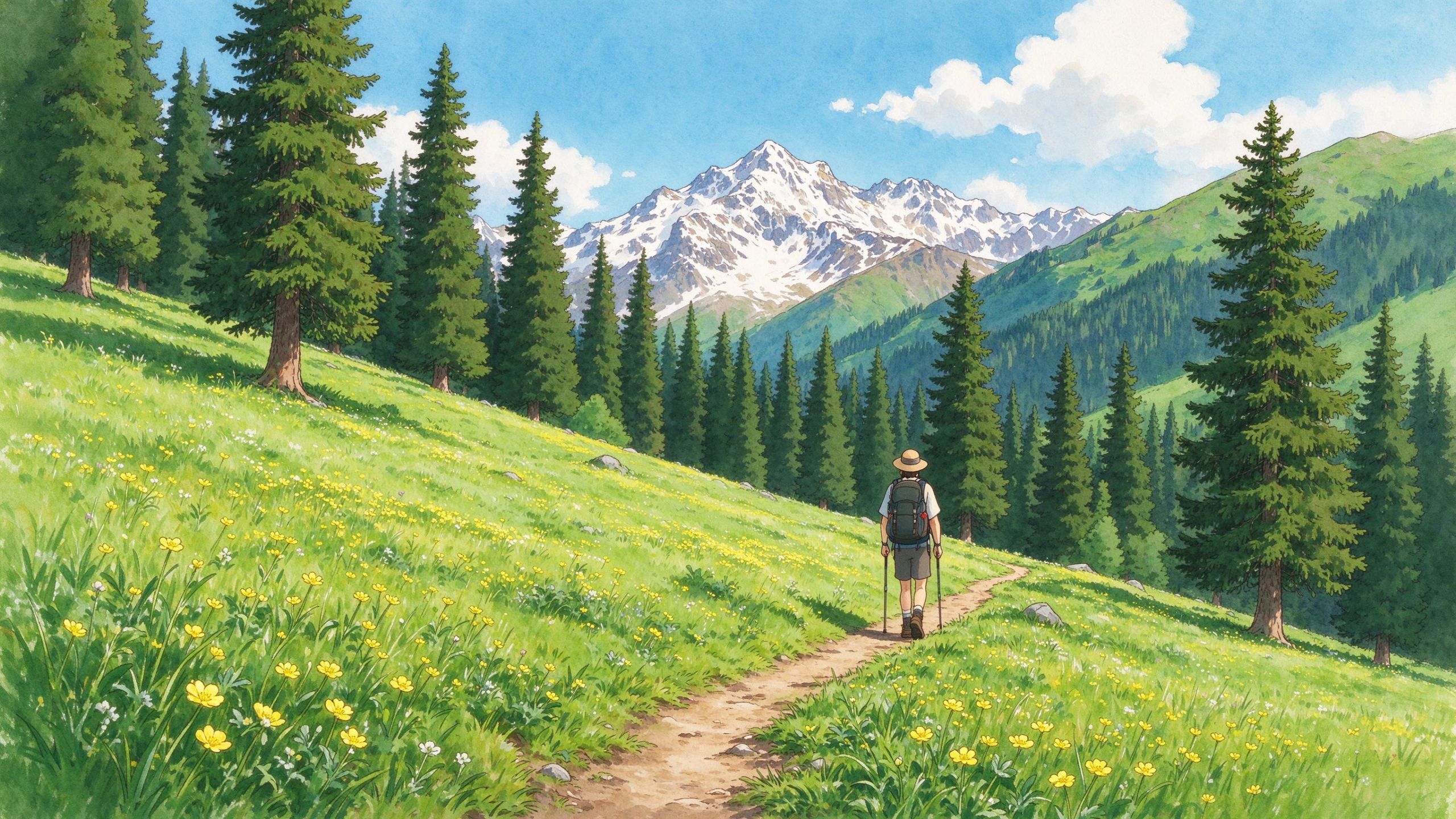 琼库什台后山徒步小路