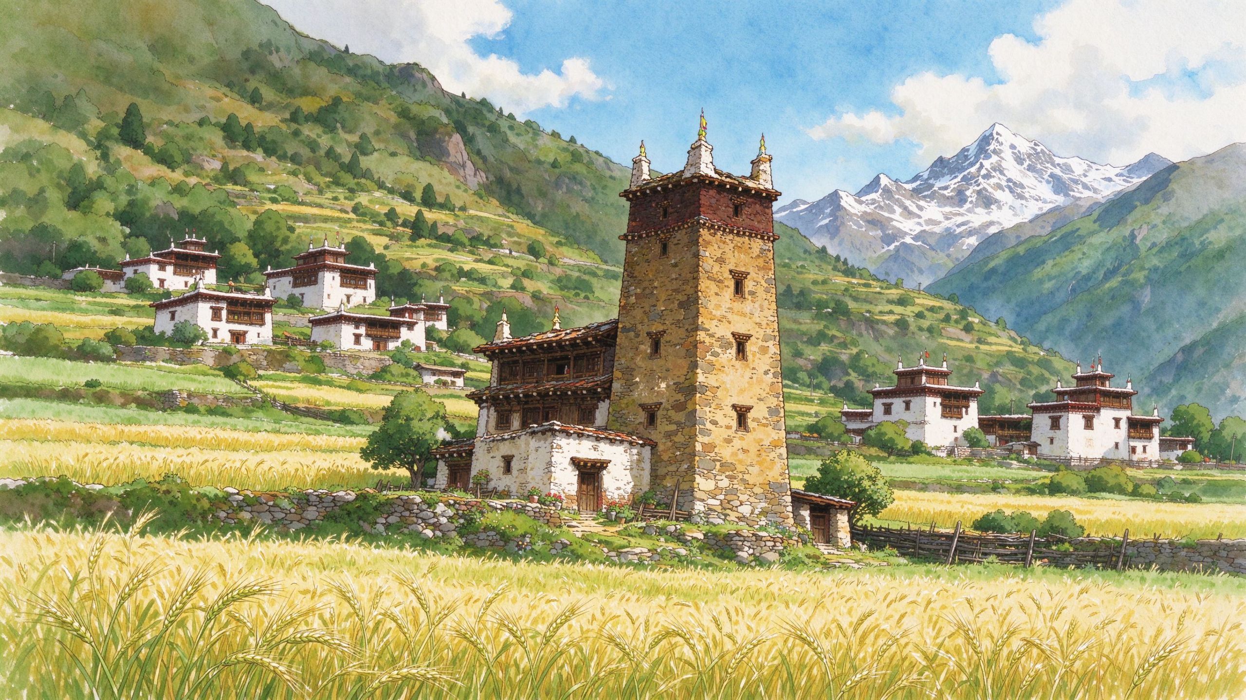 中路藏寨古碉楼