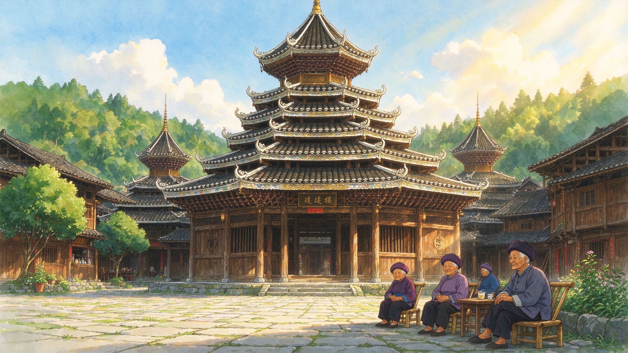 肇兴侗寨鼓楼