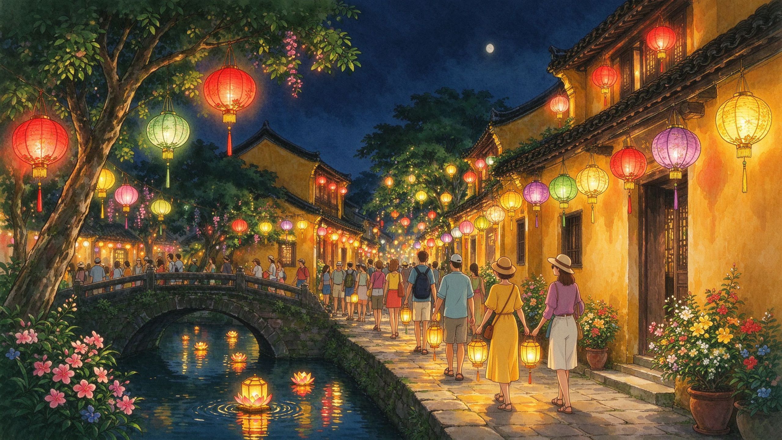 会安古城灯笼夜
