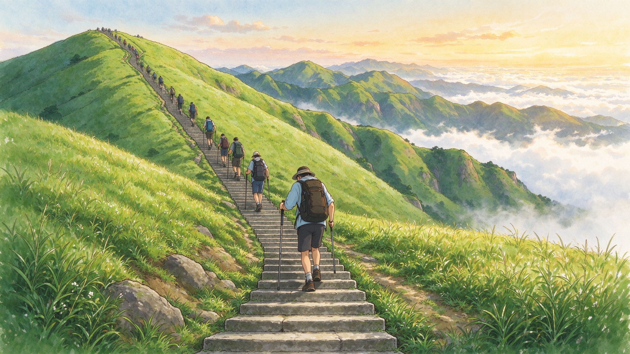 武功山绝望坡