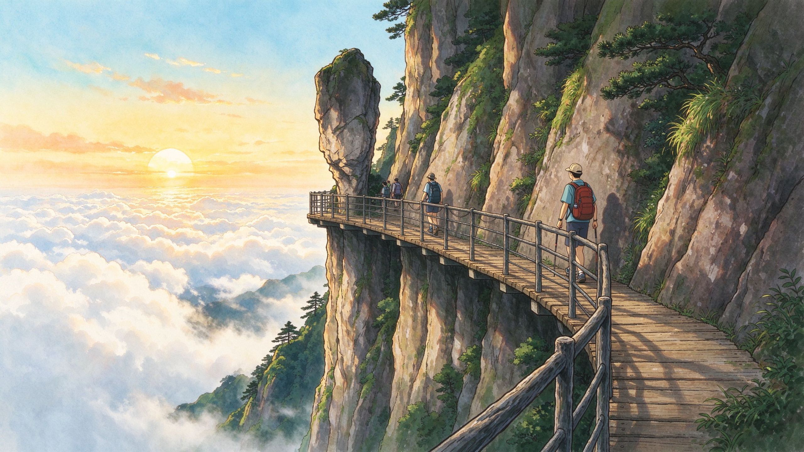 武功山悬崖栈道