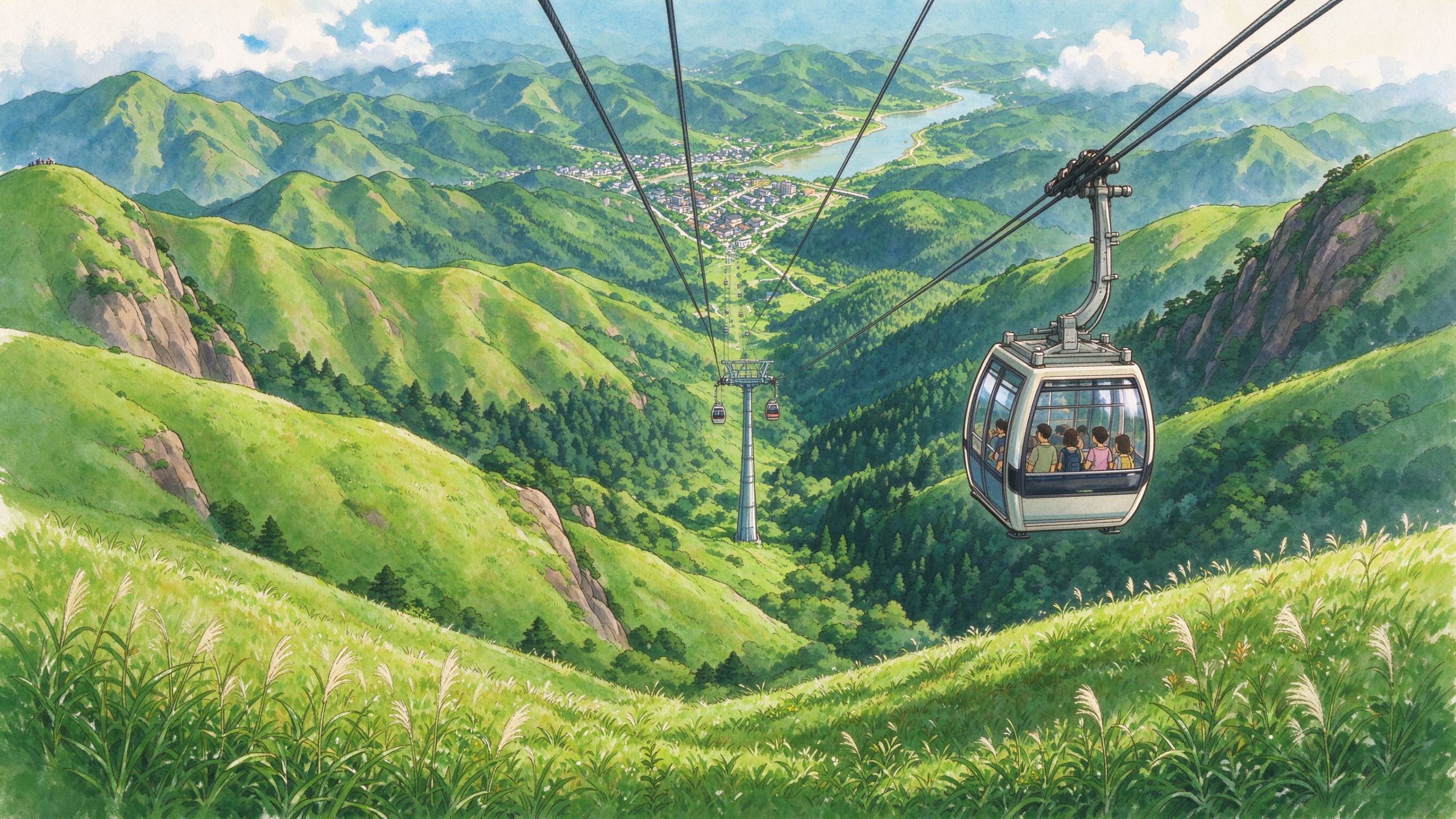 武功山索道