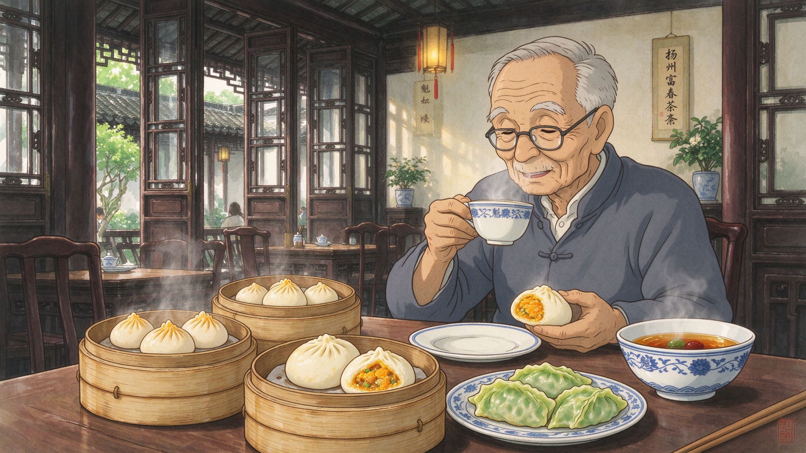 扬州富春茶社早茶