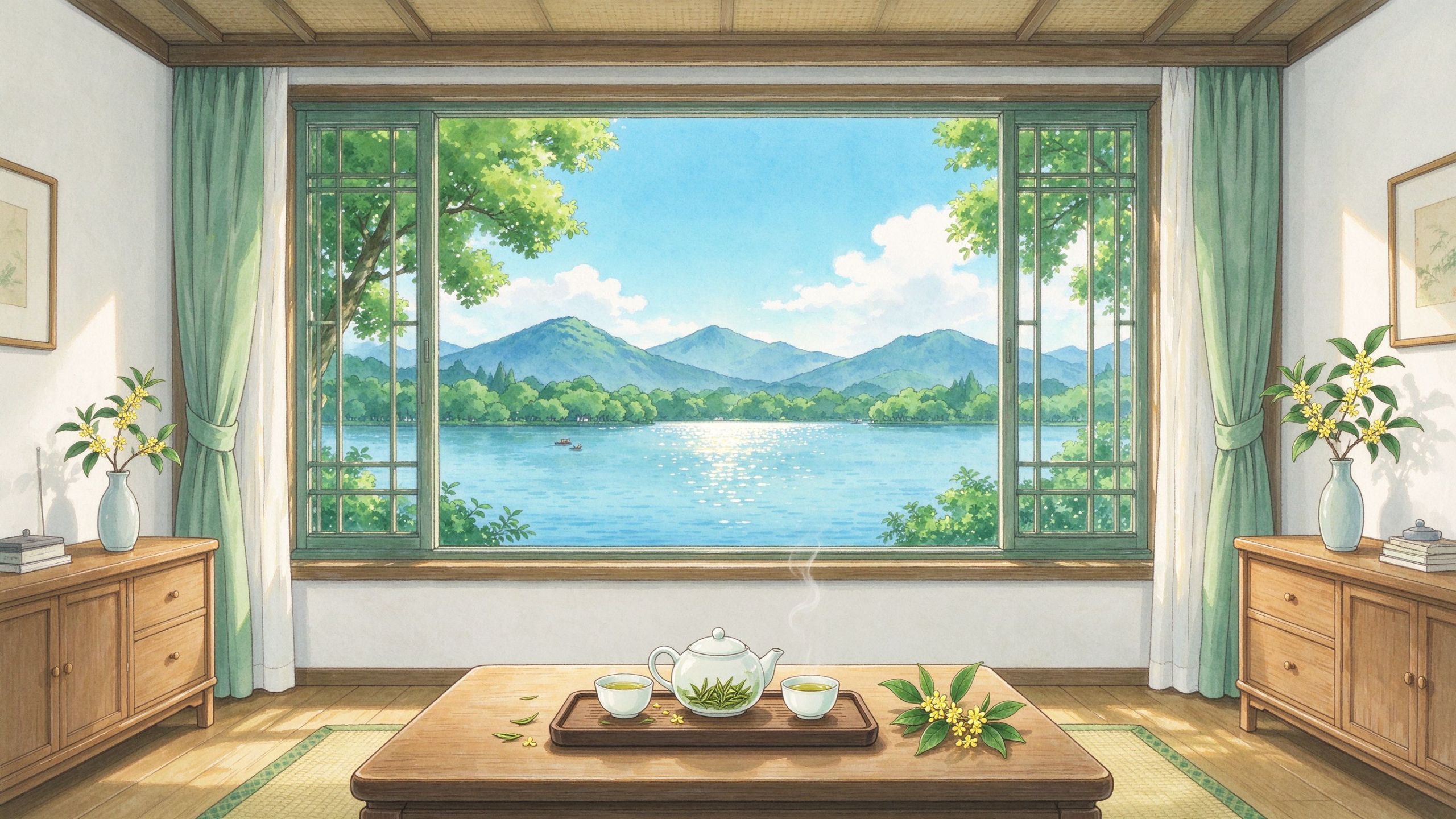 杭州湖景房内部