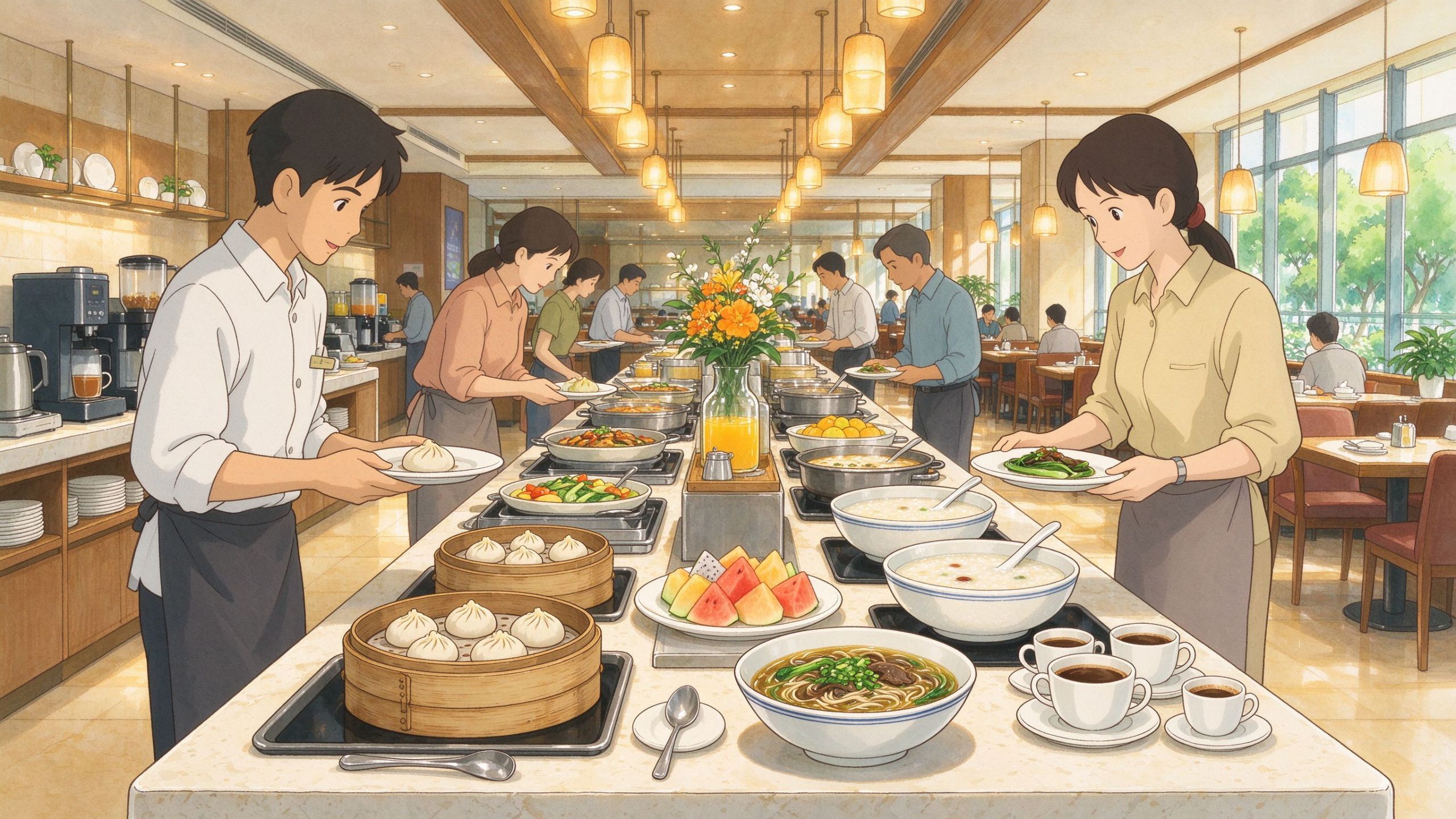 酒店自助早餐