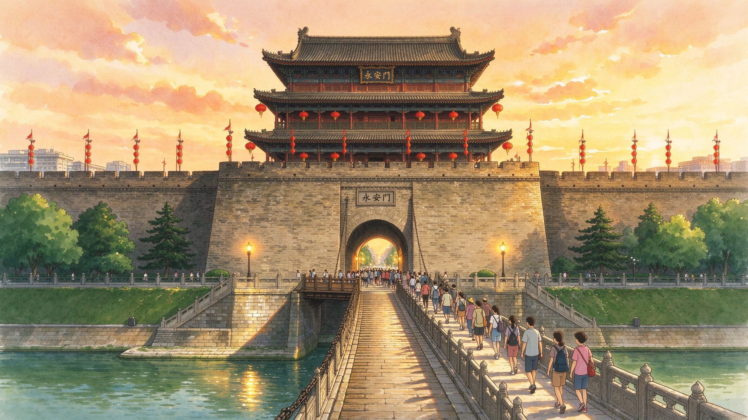西安城墙永宁门