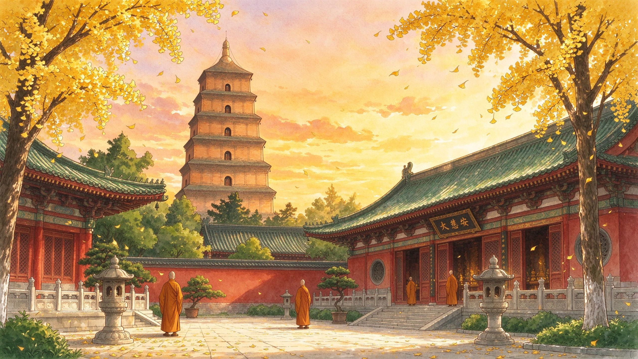 大慈恩寺大雁塔实景