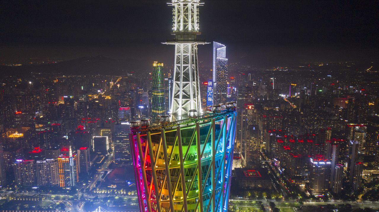 广州塔夜景