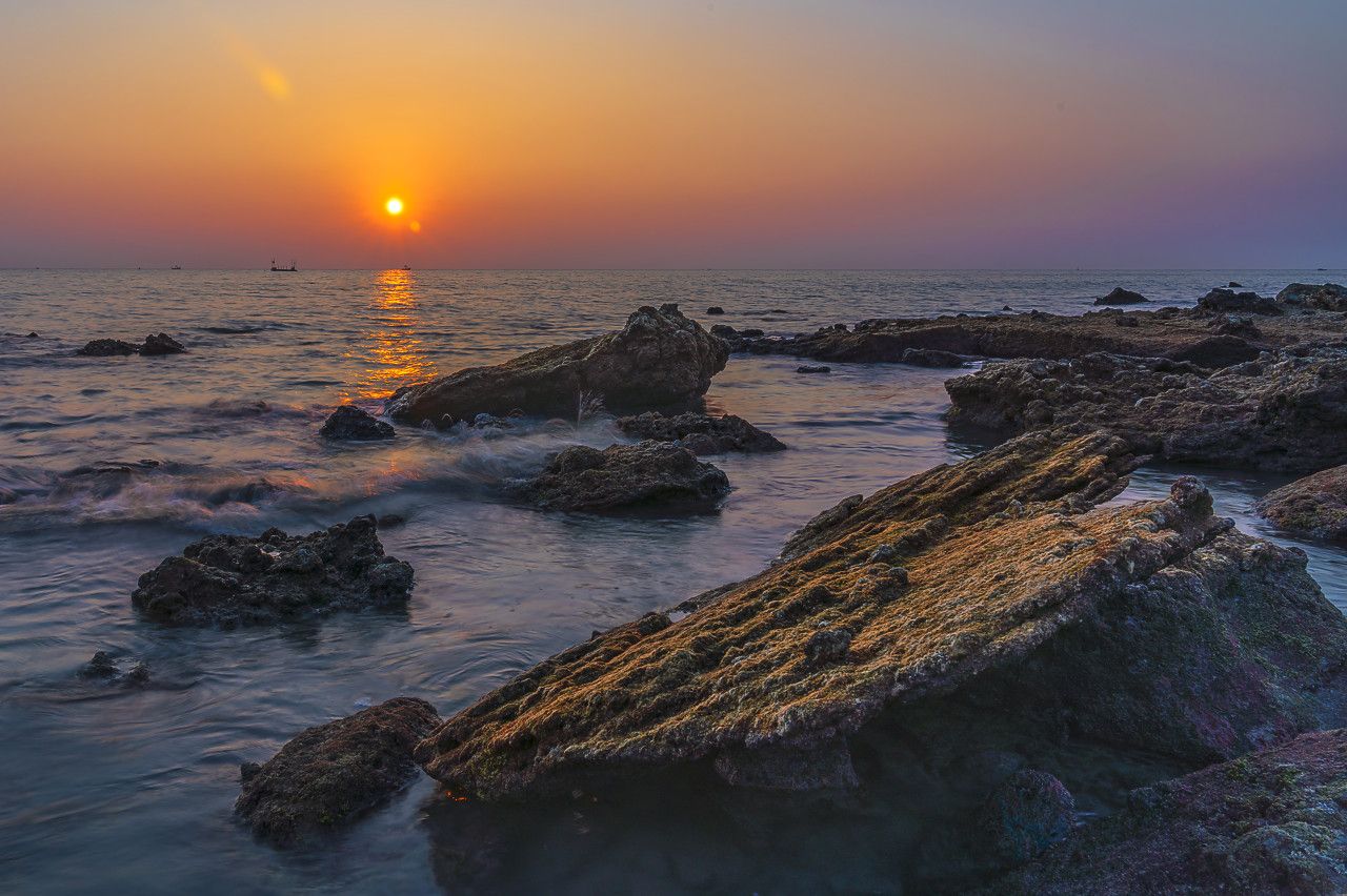 涠洲岛海边日落