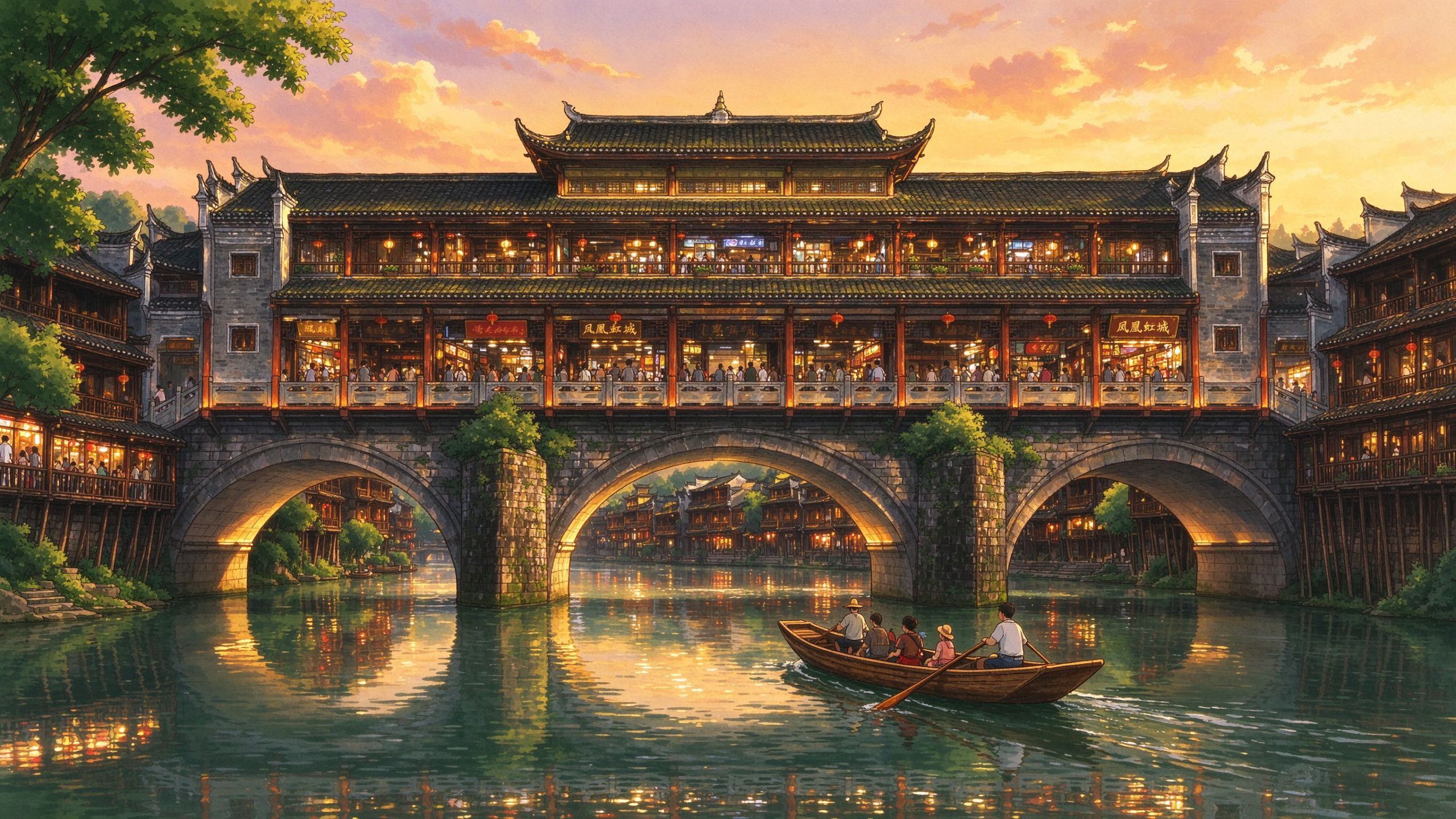 凤凰古城实景