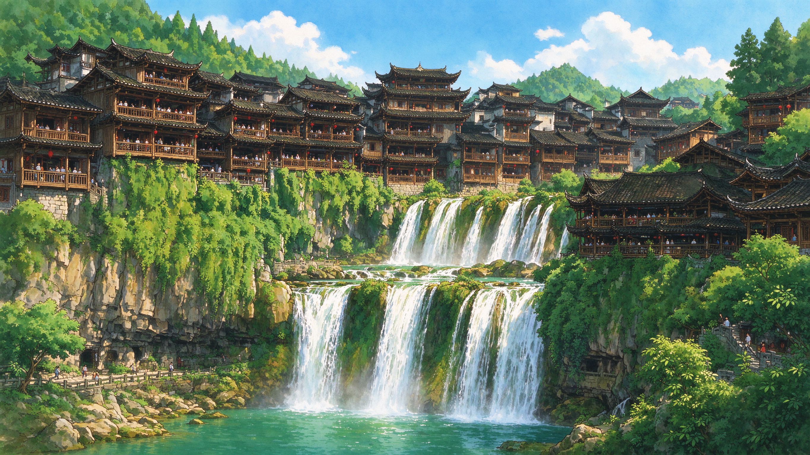 旅游插画1