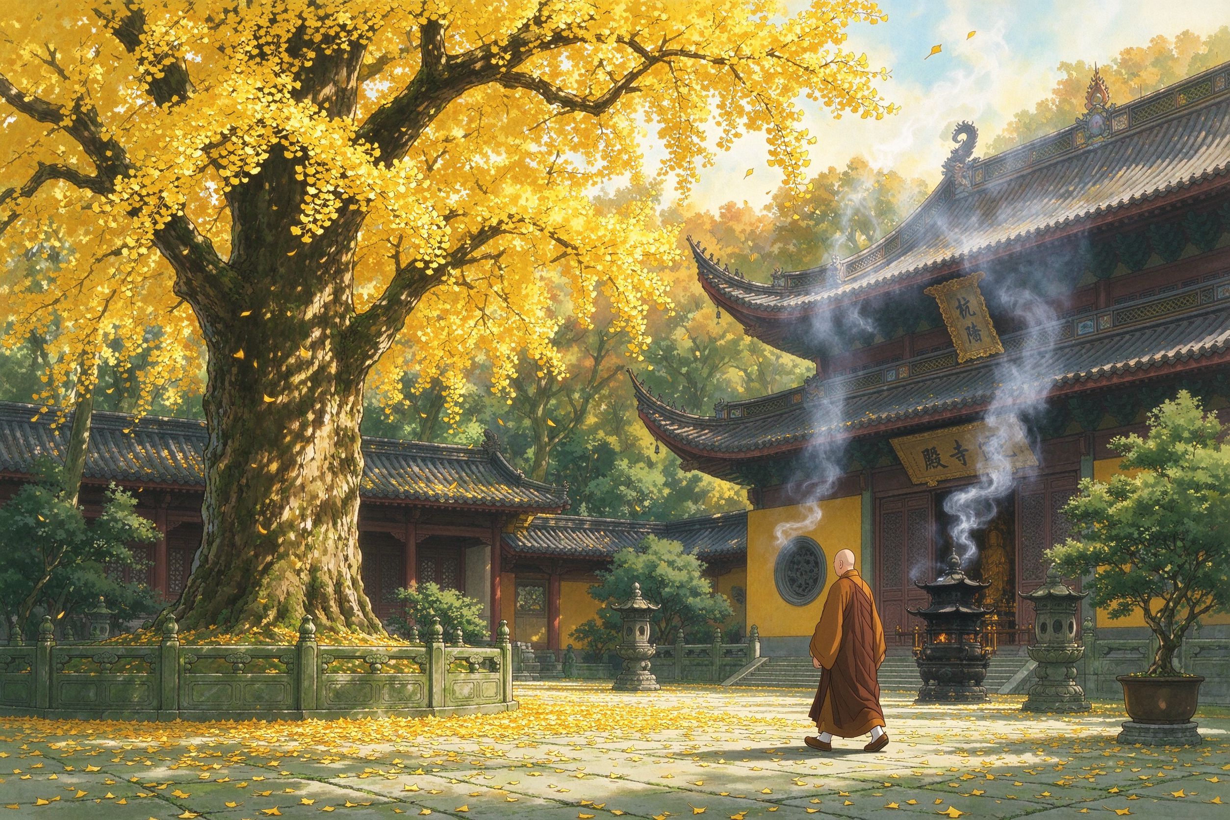 杭州灵隐寺古银杏