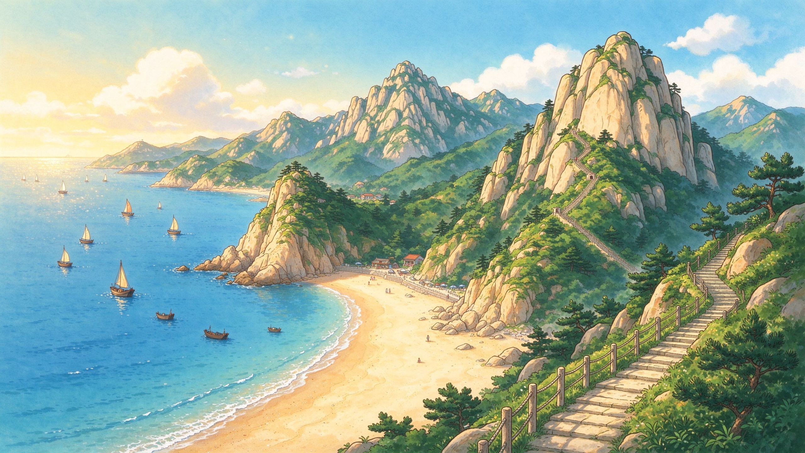 崂山风景区实景