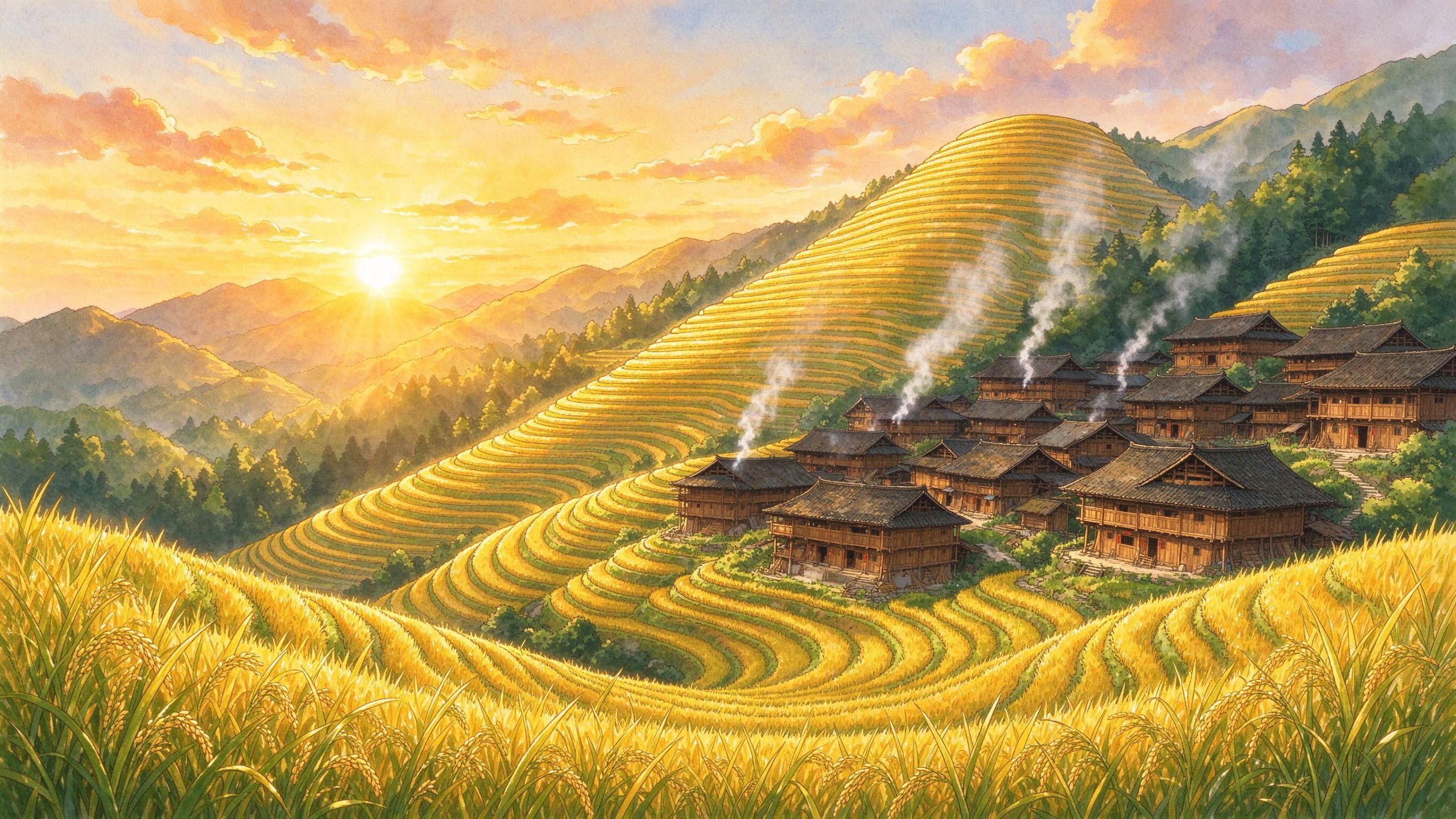 龙脊梯田景区实景
