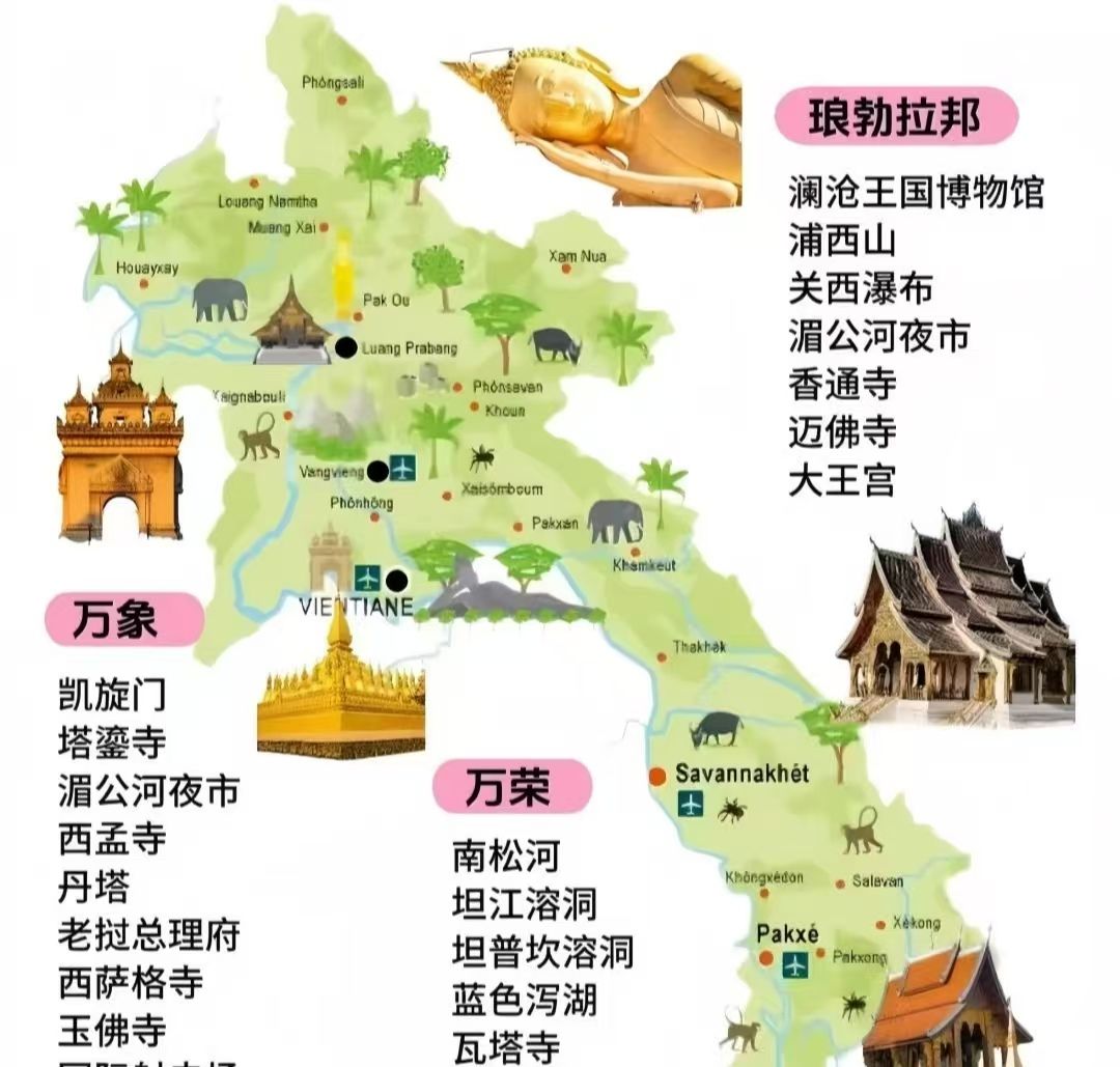 琅勃拉邦清晨僧侣布施实景