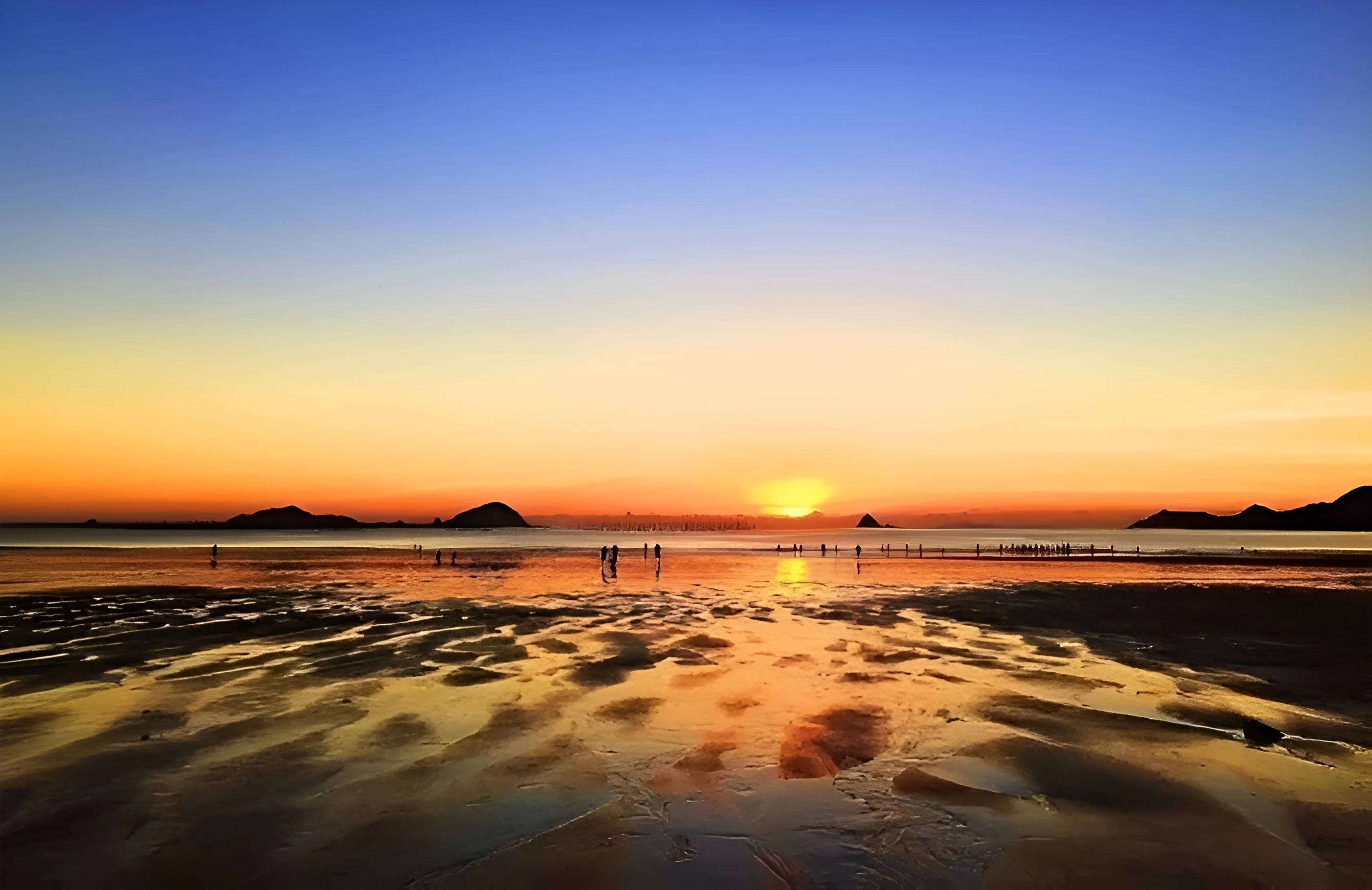 沙江S湾竹竿滩涂全景