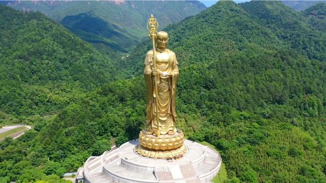 九华山地藏菩萨铜像