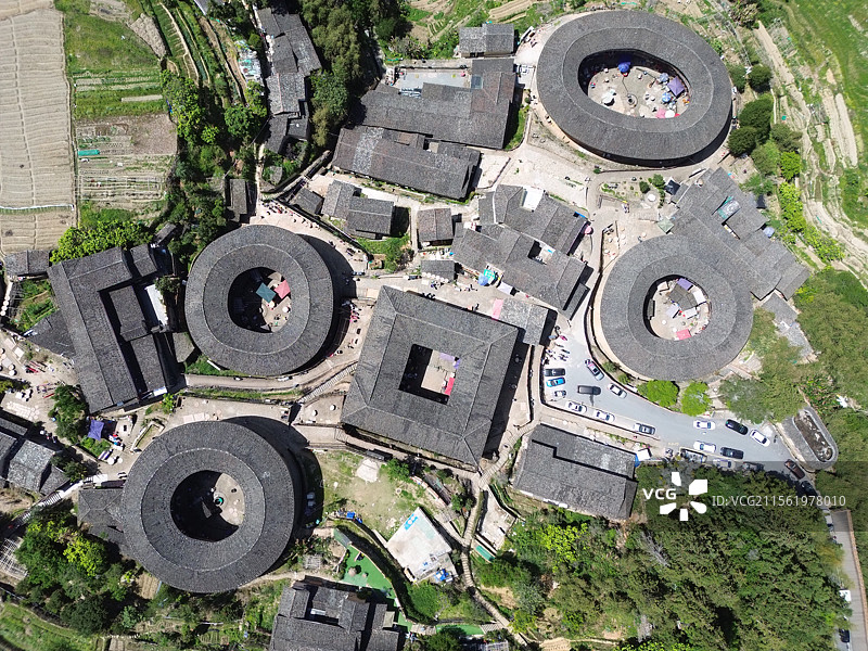 田螺坑土楼群俯瞰