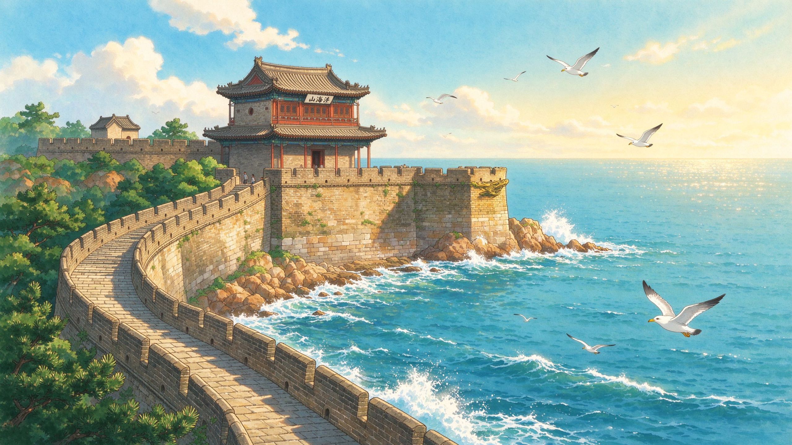 山海关古城景区实景