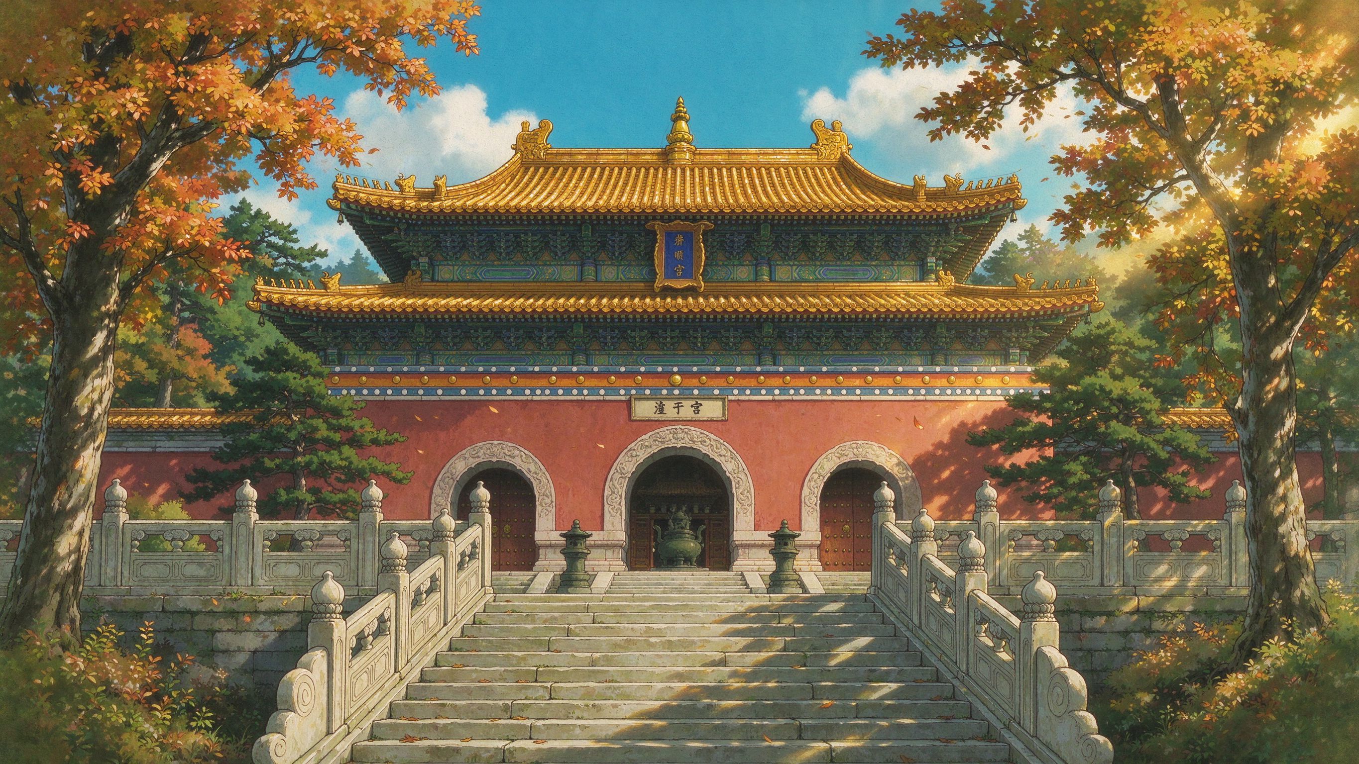 普宁寺金顶(网友投稿插画)