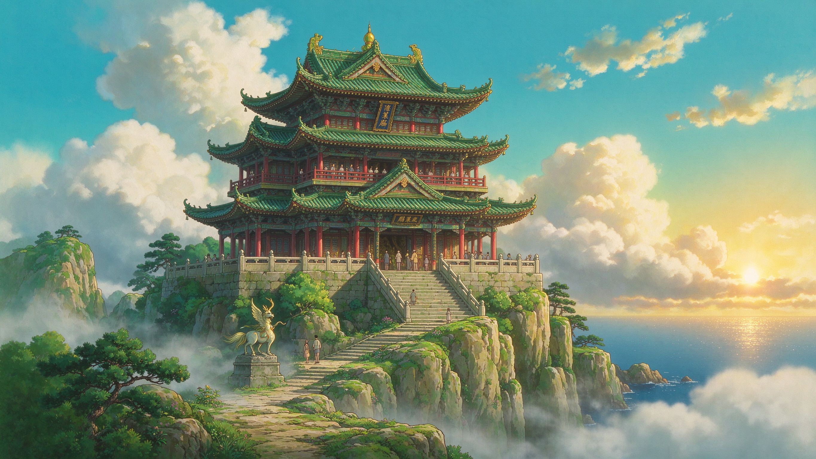 蓬莱阁仙山琼阁（网友投稿插画）