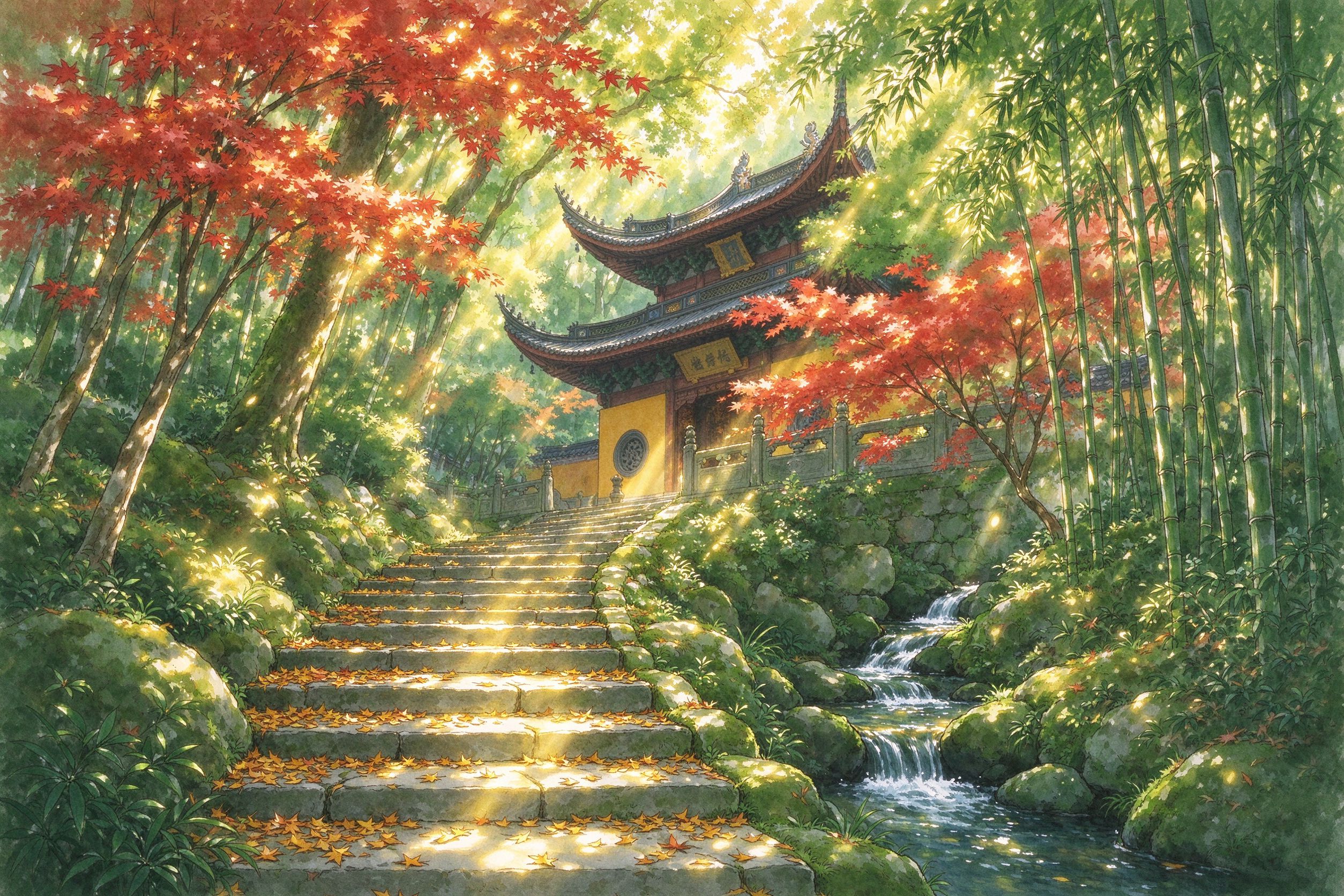 杭州旅行插画