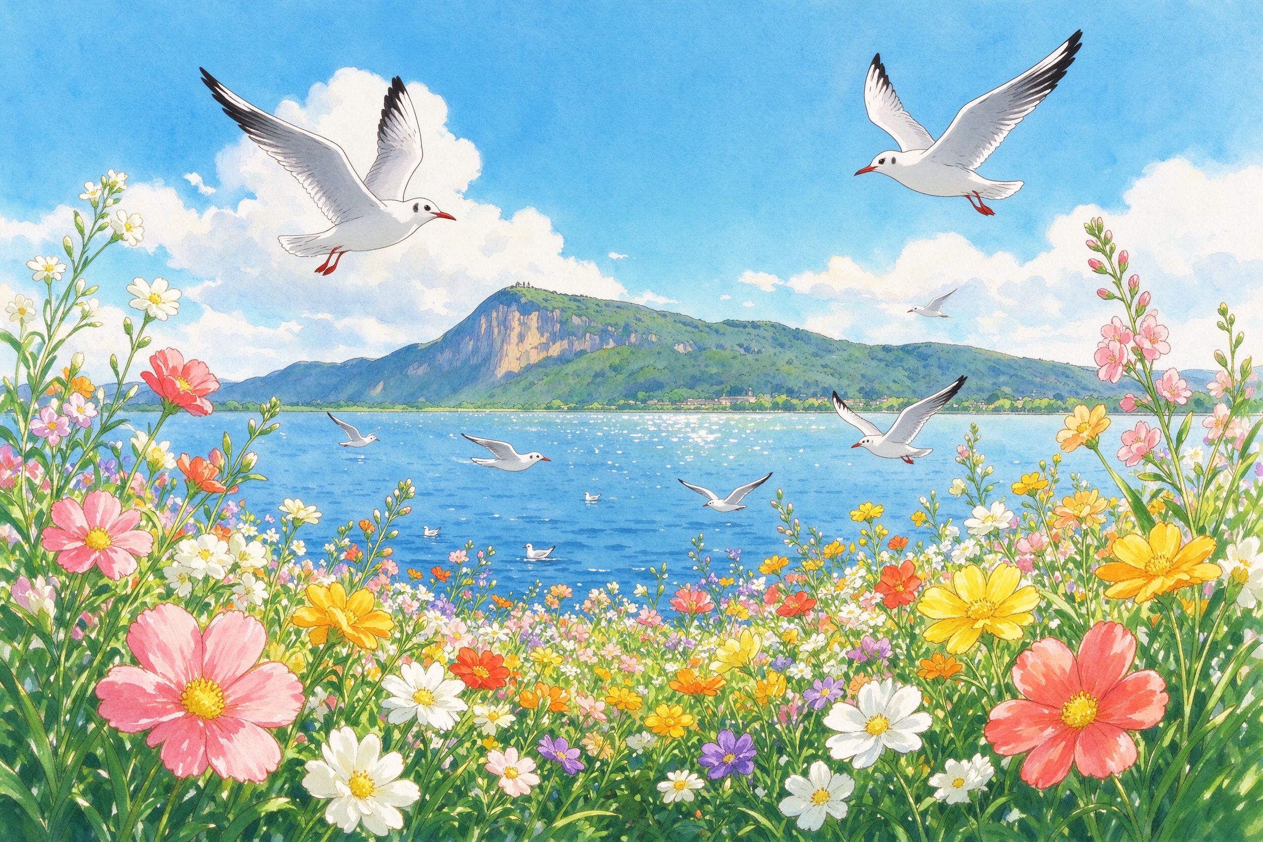 昆明旅行插画