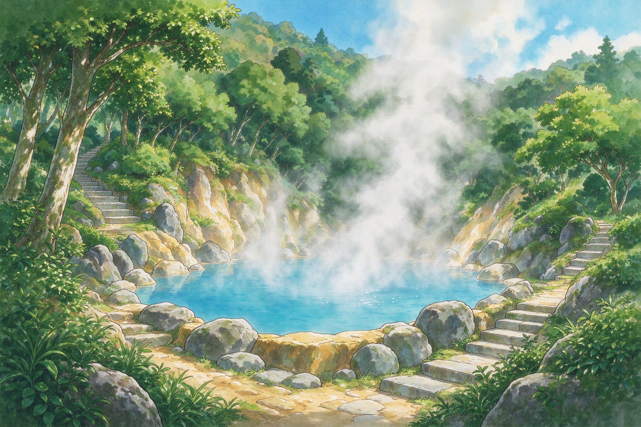 腾冲旅行插画