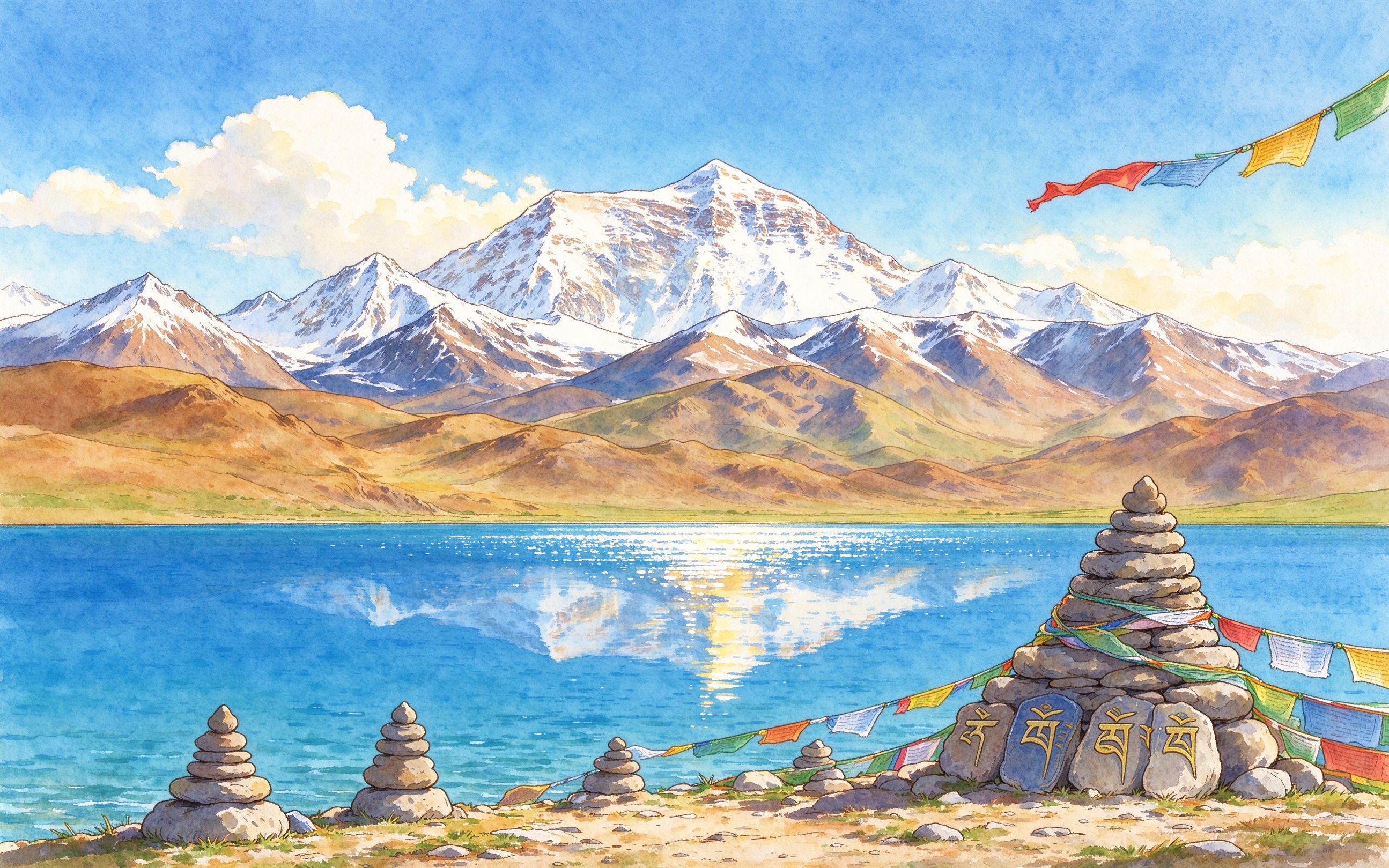 纳木错湖念青唐古拉雪山