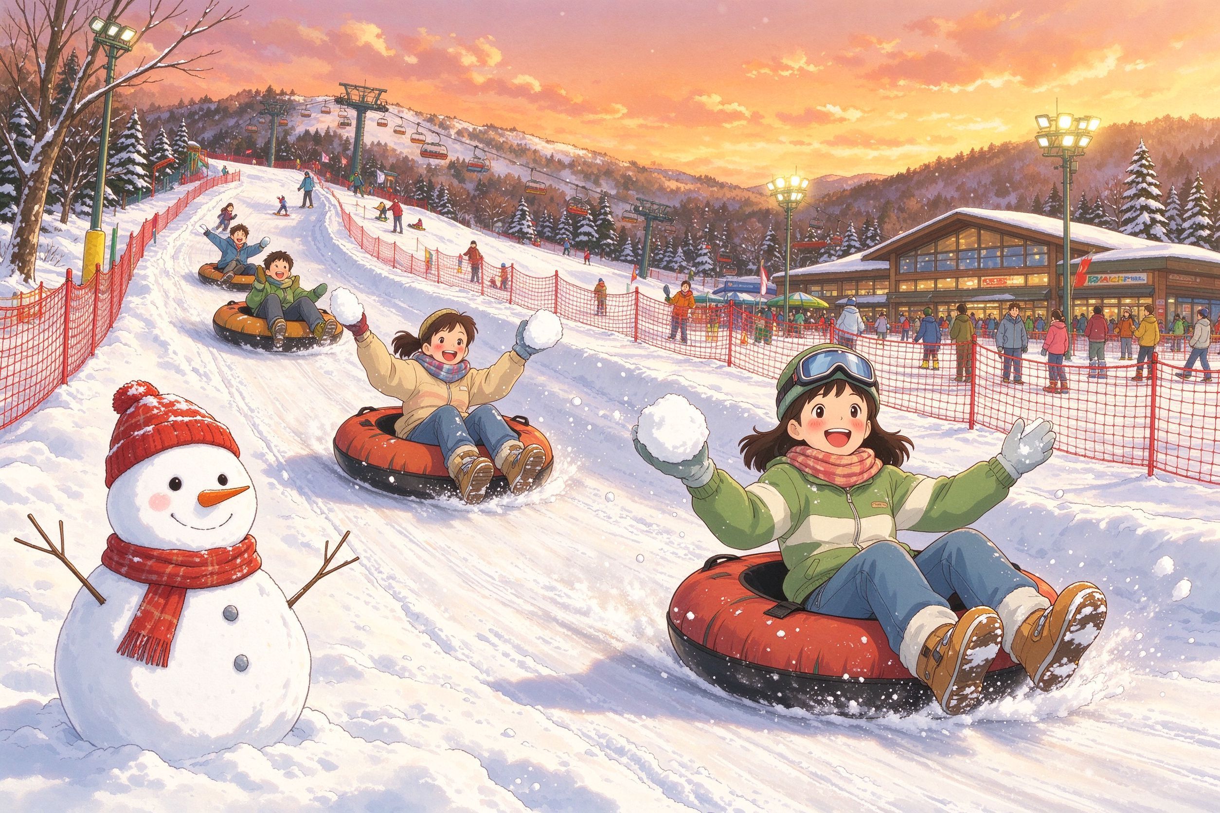 滑雪场雪地乐园