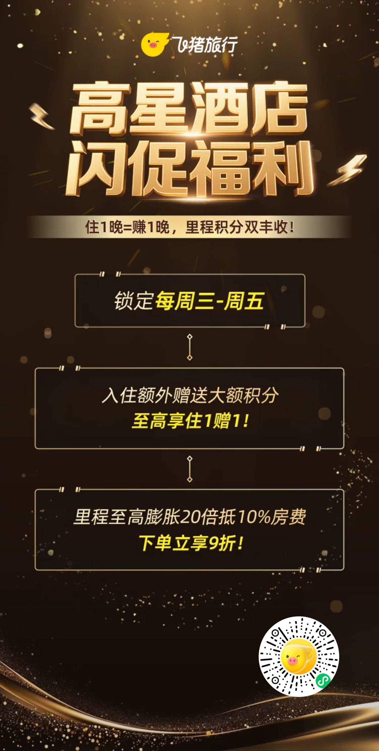 飞猪星级酒店百亿补贴优惠