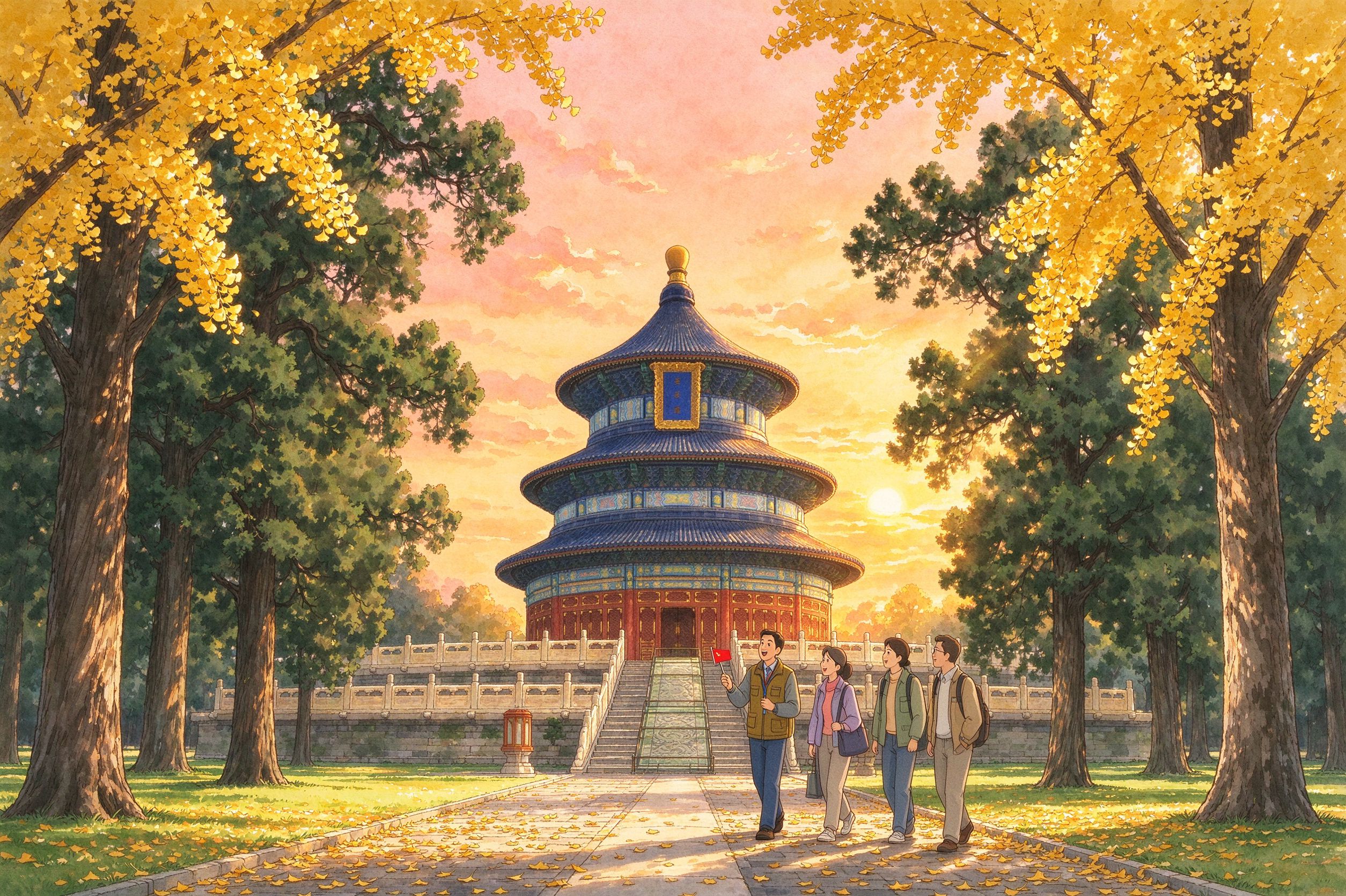 秋日天坛公园
